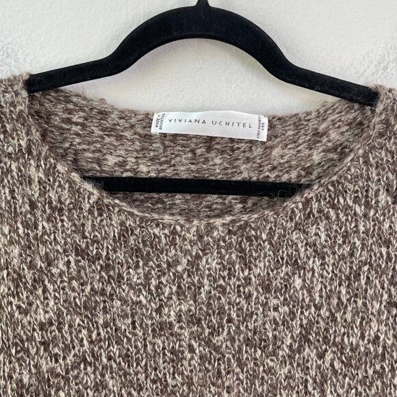 Viviana Uchitel Womens Small 100% Wool Pocket Sweater Long Sleeve Knit Top - Picture 5 of 13